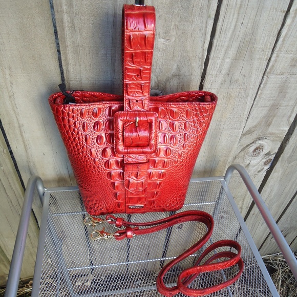 Brahmin Handbags - Soldout Brahmin Lava Red Faith 3in1 Bag NWT